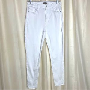 7 For All Mankind high waist ankle skinny jeans